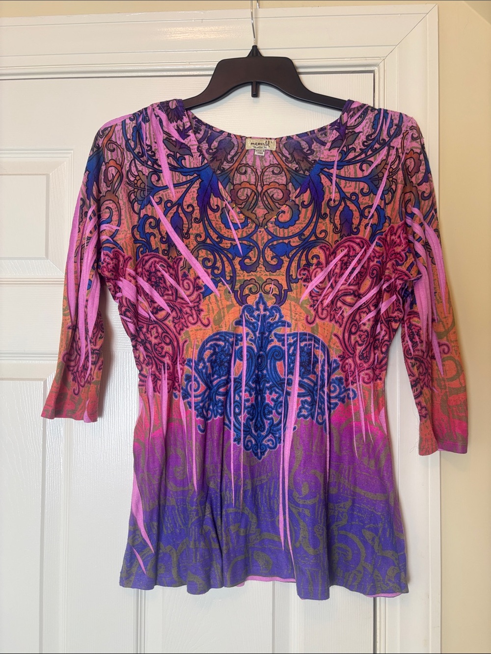 One World Y2K Printed Top size Large